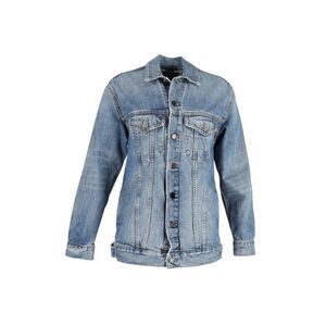 Alexander Wang Daze Oversized Denim Jacket in Blue Cotton